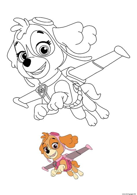 skye coloring page