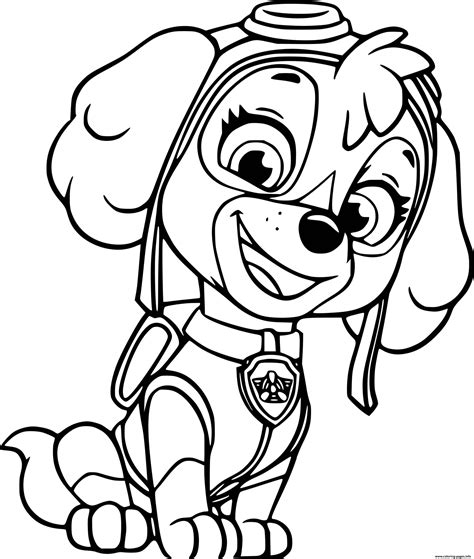 skye coloring pages printable