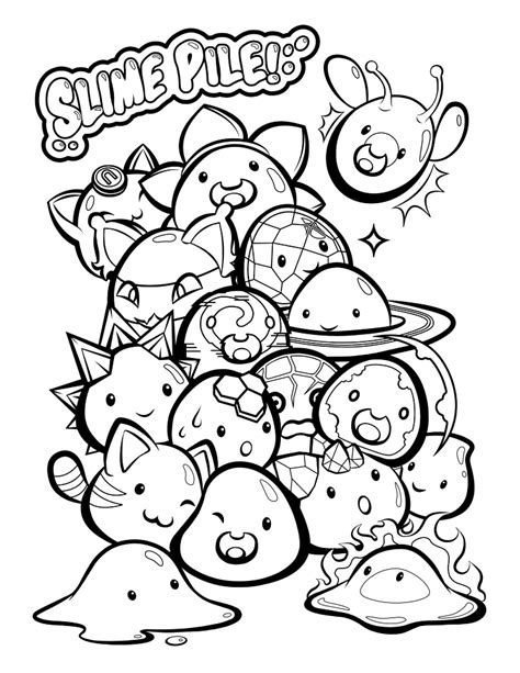 slime rancher coloring pages