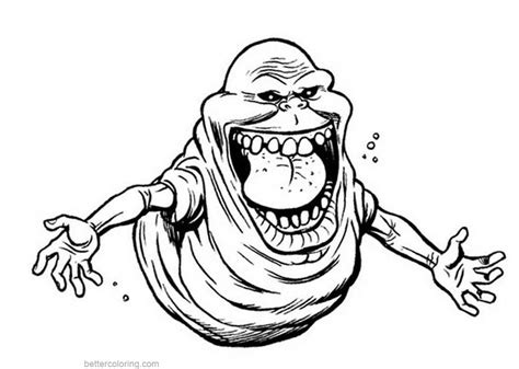 slimer coloring pages
