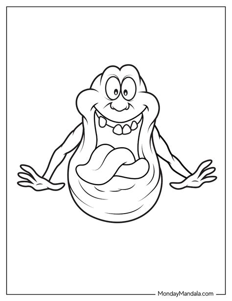 slimer coloring pages