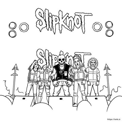 slipknot coloring pages