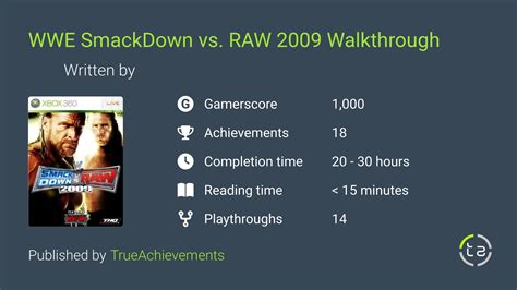 Smackdown Vs Raw 2009 Walkthrough