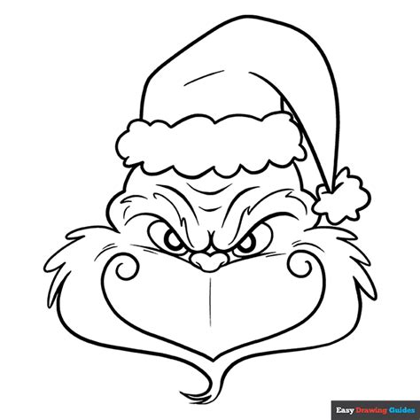 Small Grinch Face Printable
