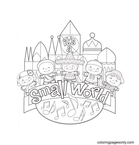 small world coloring pages
