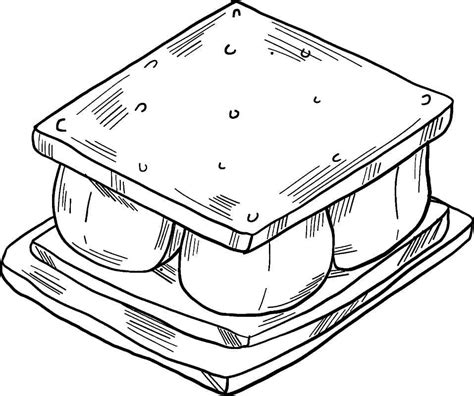 smore coloring pages