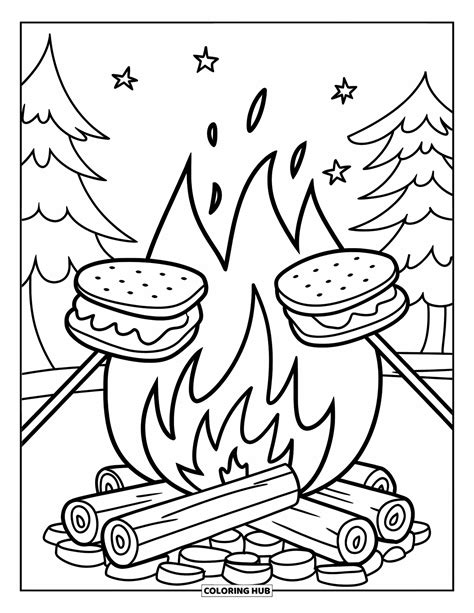 smore coloring pages