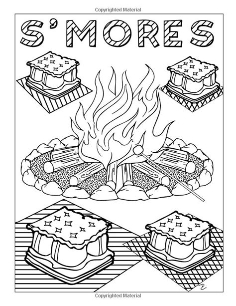 smores coloring pages