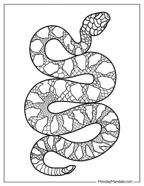 snake coloring pages pdf