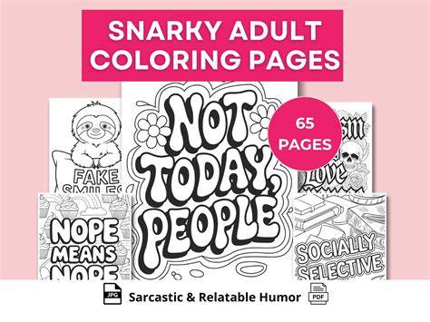 snarky coloring pages