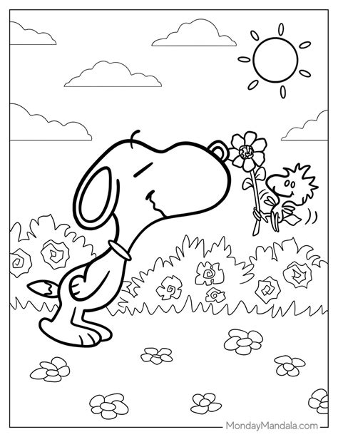 snoopy coloring pages