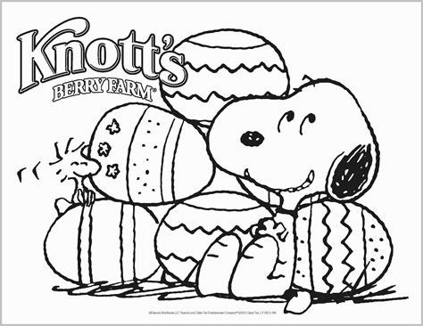 snoopy easter coloring pages