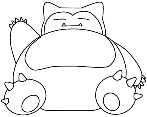 snorlax coloring