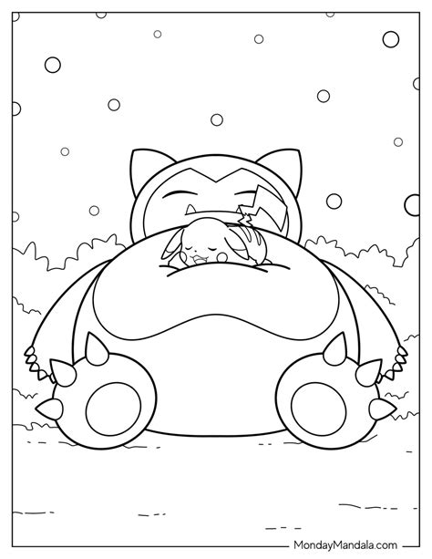 snorlax coloring pages