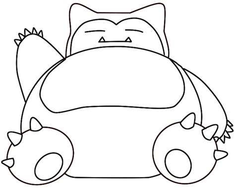 snorlax pokemon coloring pages