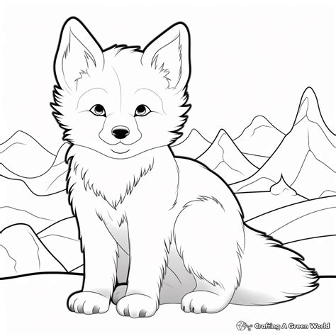 snow animals coloring pages