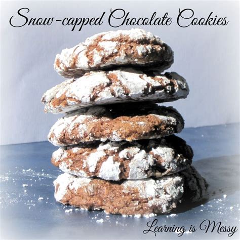 snow capped cookies
