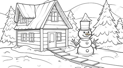 snow house coloring pages