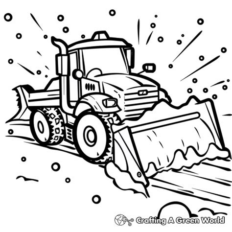 snow plow coloring pages