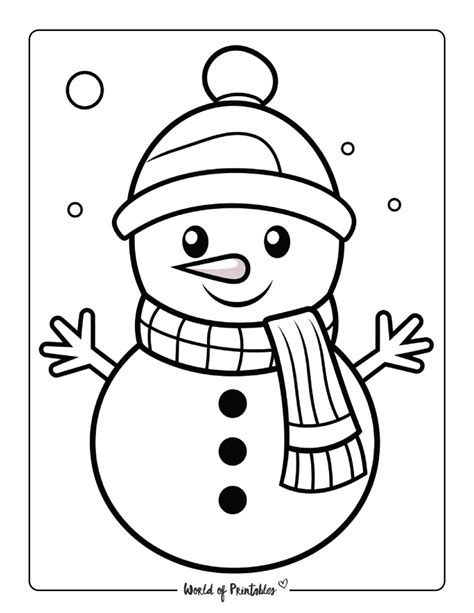 snowman coloring