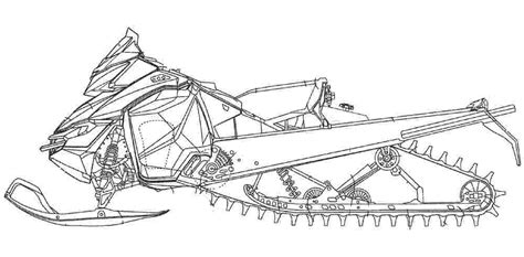 snowmobile coloring pages