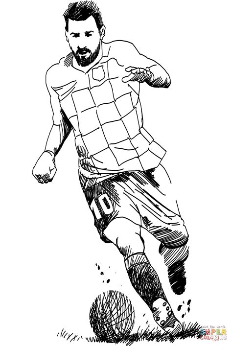 soccer messi coloring pages