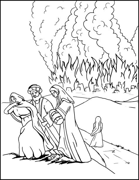 sodom and gomorrah coloring pages