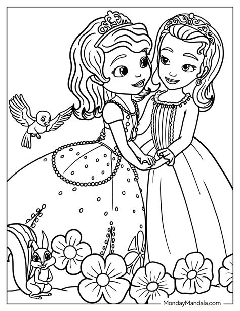 sofia the first coloring pages free