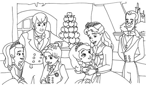 sofia the first colouring pages