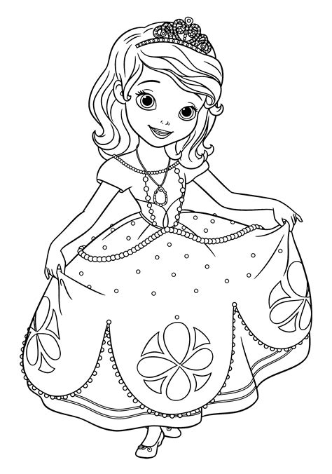 sofia the first printable coloring pages