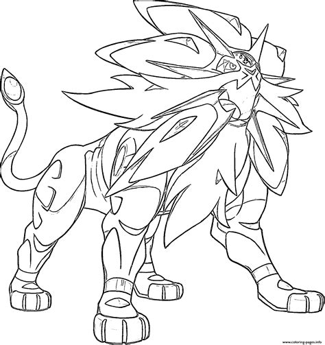 solgaleo coloring pages