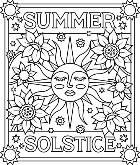 solstice coloring pages