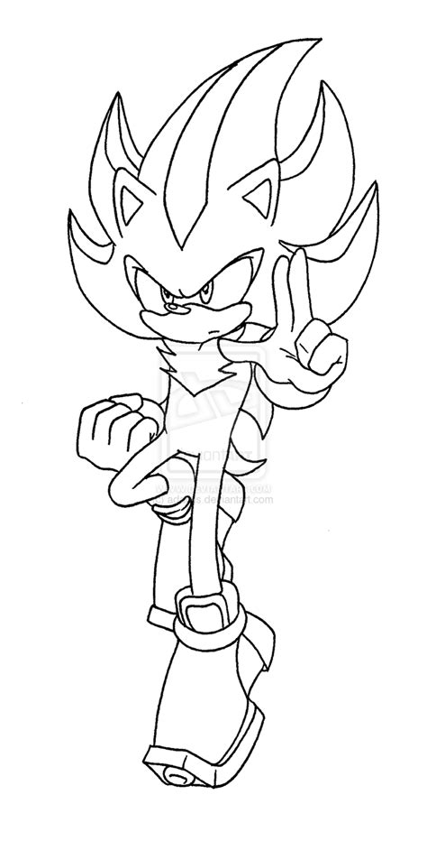 sonic 2 coloring pages shadow