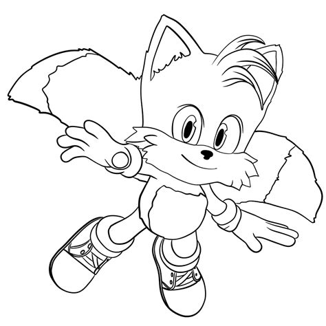 sonic 2 tails coloring pages