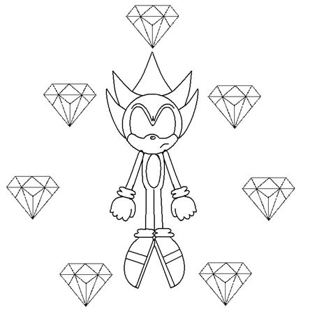 sonic chaos emeralds coloring pages