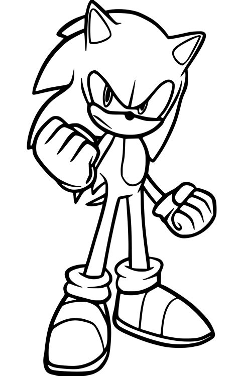 sonic coloring images