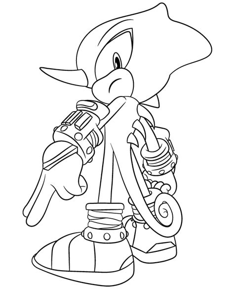 sonic espio coloring pages