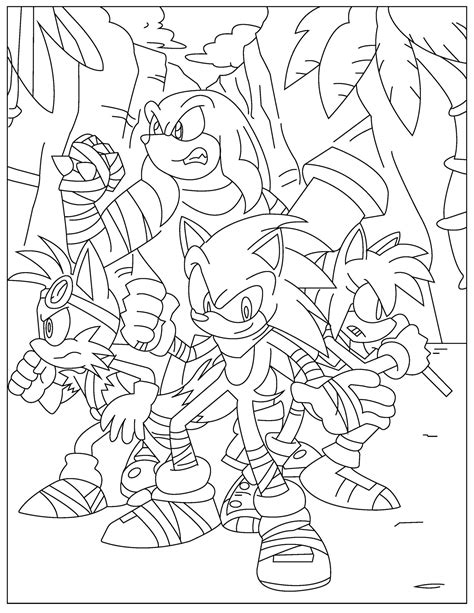 sonic forces coloring pages