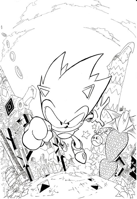 sonic mania coloring pages