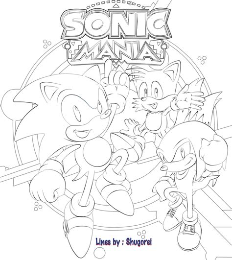 sonic mania coloring pages