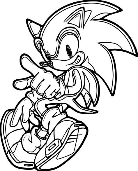 sonic printable colouring pages