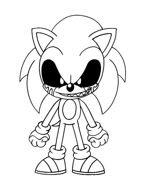 sonic the exe coloring pages