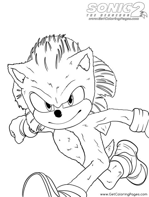 sonic the hedgehog 2 coloring pages