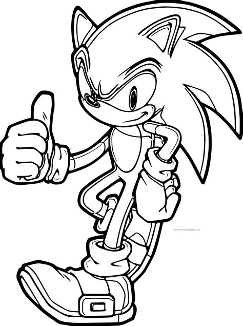 sonic the hedgehog coloring