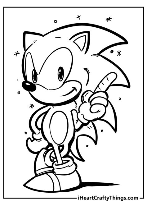 sonic the hedgehog colouring pages to print