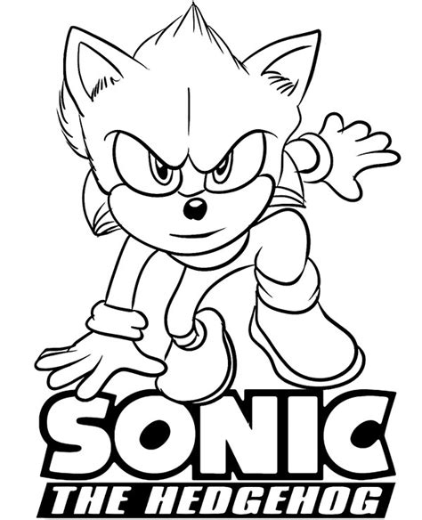 sonic the hedgehog printable coloring pages