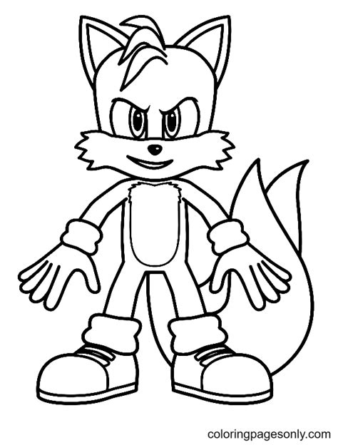 sonic the hedgehog tails coloring pages