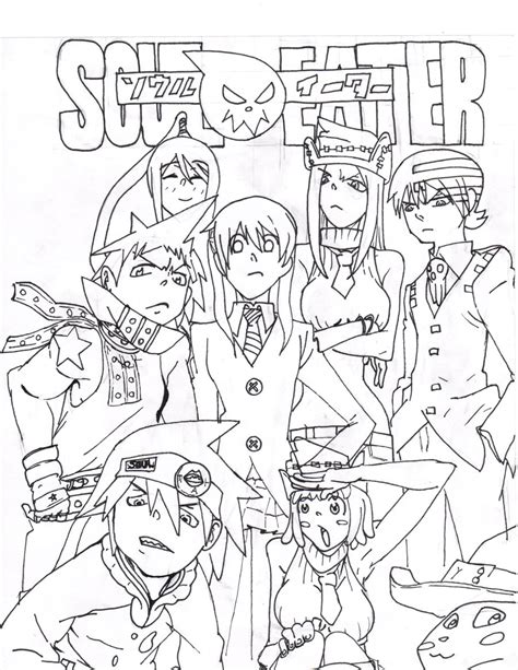soul eater coloring pages