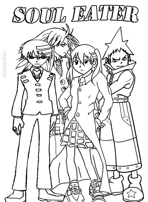 soul eater coloring pages