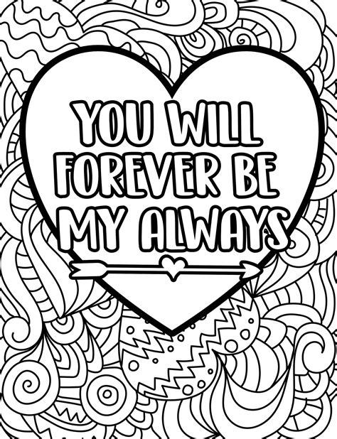 soulmate love quotes coloring pages
